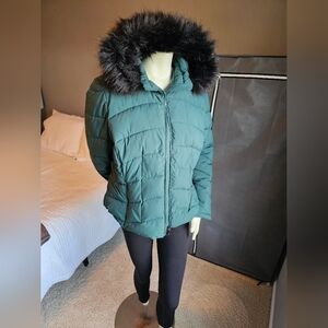 Calvin Klein, Large, Emerald Green Winter Jacket